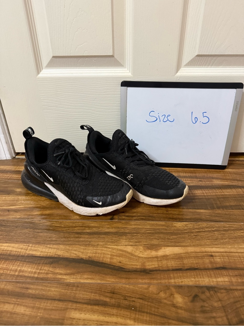 Nike Kids Black and White Sporty Mesh Sneakers